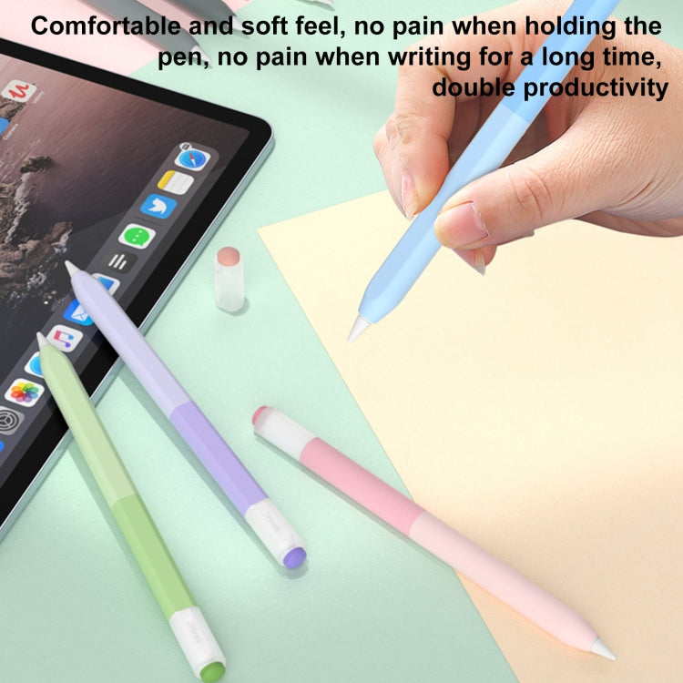 For Apple Pencil USB-C Gradient Silicone Stylus Protective Case(Black) - Pencil Accessories by PMC Jewellery | Online Shopping South Africa | PMC Jewellery | Buy Now Pay Later Mobicred