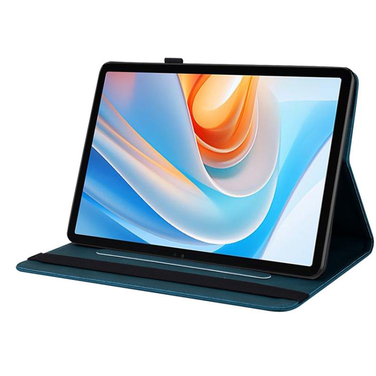 For itel VistaTab 30 Butterfly Flower Embossed Leather Tablet Case(Blue) - Others by PMC TechLife | Online Shopping South Africa | PMC TechLife | Buy Now Pay Later Mobicred