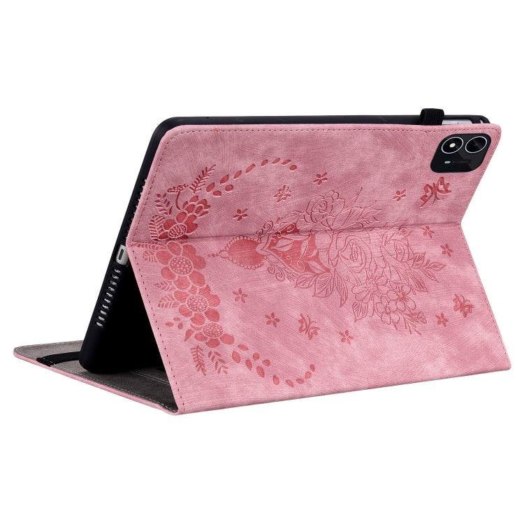 For itel Pad One 10.1 Butterfly Rose Embossed Leather Tablet Case(Pink) - free shipping - PMC TechLife - Order now!