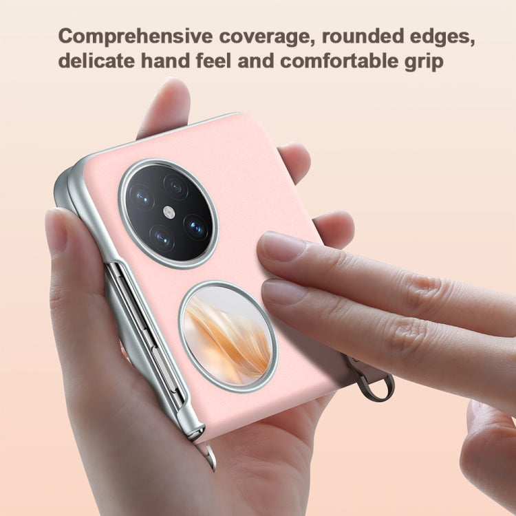 For Huawei nova Flip SULADA Skin Feel Liquid Leather Phone Case with Strap(Black) - free shipping - PMC TechLife - Order now!