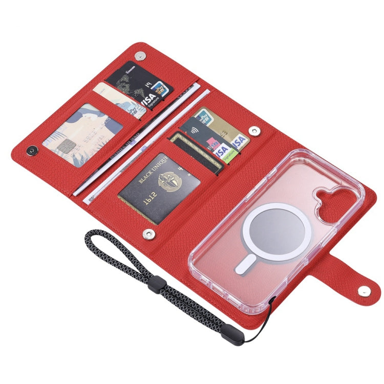 For iPhone 14 ViLi GHA-C Series RFID MagSafe Magnetic Flip Leather Phone Case(Red) - iPhone 14 Cases by ViLi | Online Shopping South Africa | PMC Jewellery | Buy Now Pay Later Mobicred