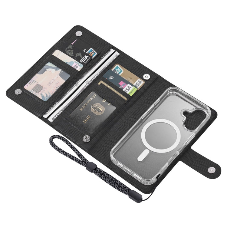For iPhone 13 Pro Max ViLi GHA-C Series RFID MagSafe Magnetic Flip Leather Phone Case(Black) - free shipping - PMC Jewellery - Order now!