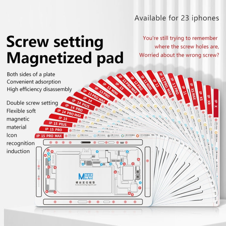 For iPhone 14 MaAnt Double-sided Screw Positioning Flexible Soft Magnetic Pad - free shipping - PMC TechLife - Order now!