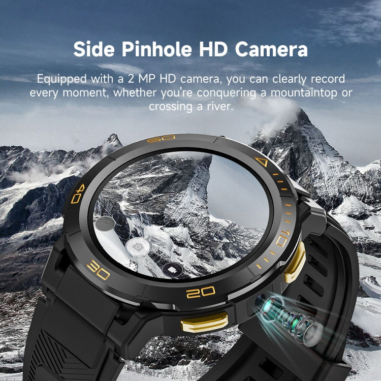 LEMFO Z1 1.43 inch AMOLED Screen Smart Watch, 4G Network Android 8.1 2GB+16GB, Eurasian Version(Black) - free shipping - PMC TechLife - Order now!
