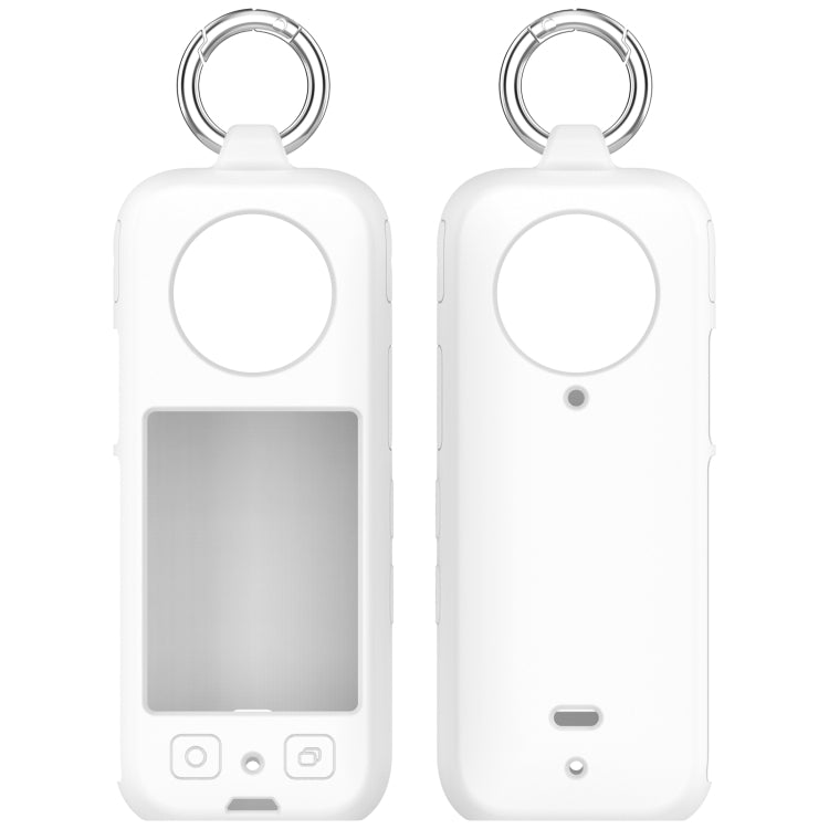 For Insta 360 X4 Portable Silicone Protective Case(White) - Case & Bags by PMC Jewellery | Online Shopping South Africa | PMC Jewellery | Buy Now Pay Later Mobicred