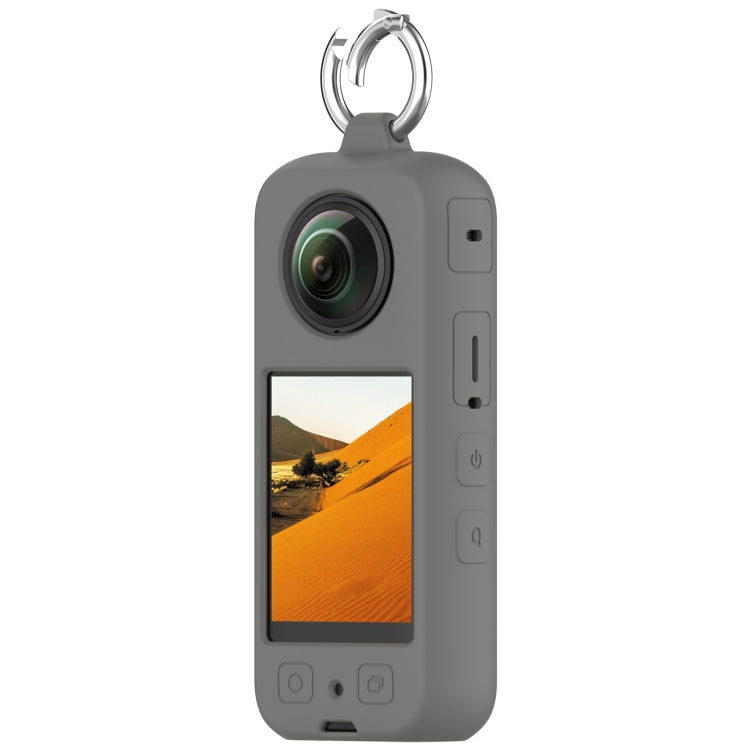 For Insta 360 X4 Portable Silicone Protective Case(Dark Grey) - Case & Bags by PMC Jewellery | Online Shopping South Africa | PMC Jewellery | Buy Now Pay Later Mobicred