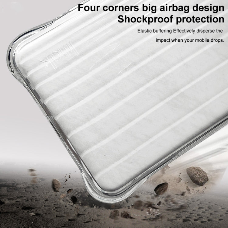 For OPPO Reno12 F 5G IMAK Corrugated Texture Airbag TPU Phone Case(Transparent) - OPPO Cases by imak | Online Shopping South Africa | PMC Jewellery | Buy Now Pay Later Mobicred