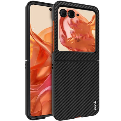 For Motorola Razr 50 / Razr 2024 imak Ruiyi Series Carbon Fiber PU + PC Phone Case - Motorola Cases by imak | Online Shopping South Africa | PMC Jewellery | Buy Now Pay Later Mobicred