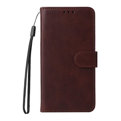 For Samsung Galaxy S25+ 5G Classic Calf Texture Flip Leather Phone Case(Brown) - Galaxy S25+ 5G Cases by PMC Jewellery | Online Shopping South Africa | PMC Jewellery | Buy Now Pay Later Mobicred