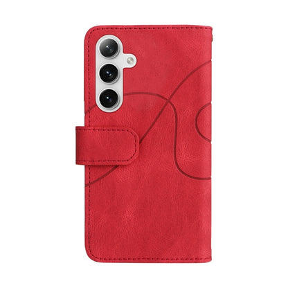 For Samsung Galaxy S25 / S24 5G Dual-color 9 Card Slots Zipper Wallet Leather Phone Case(Red) - Galaxy S25 5G Cases by PMC Jewellery | Online Shopping South Africa | PMC Jewellery | Buy Now Pay Later Mobicred