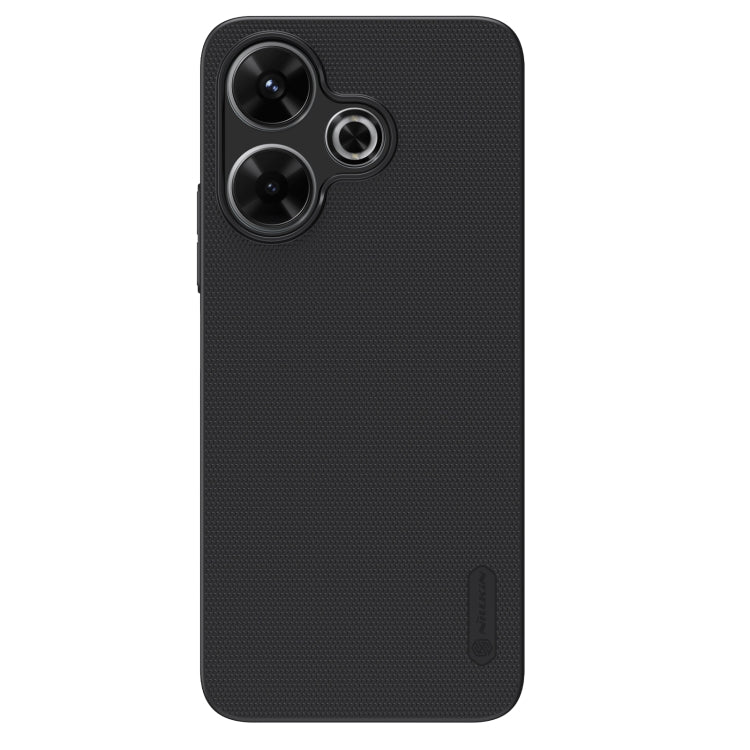 For Redmi Note 13R 5G / 13 4G NILLKIN Frosted PC Phone Case(Black) - Redmi 13 Cases by NILLKIN | Online Shopping South Africa | PMC Jewellery | Buy Now Pay Later Mobicred