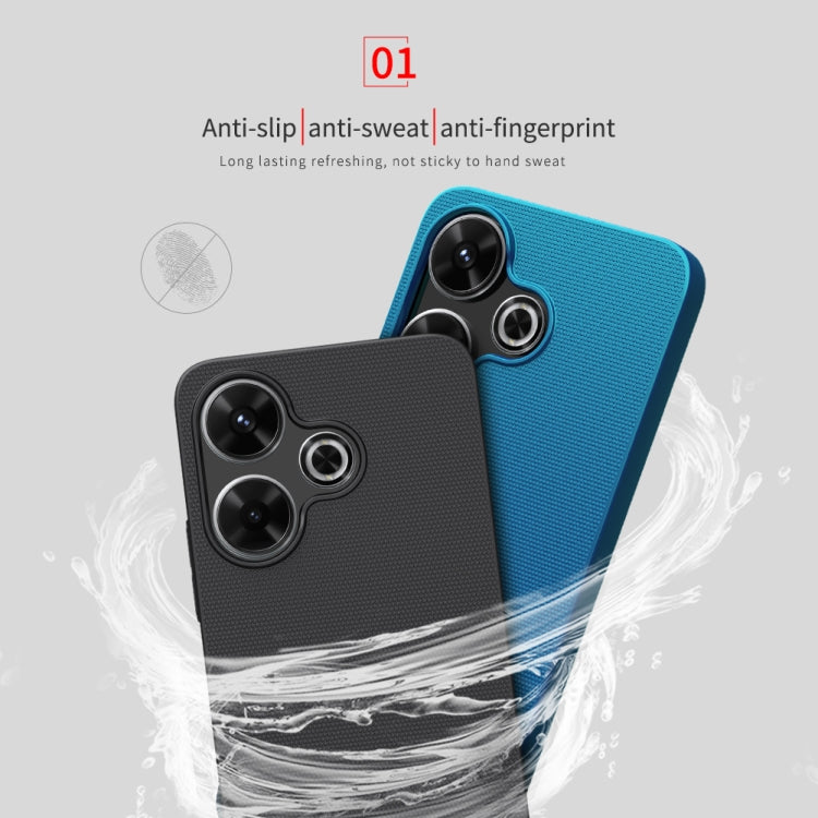 For Xiaomi Poco M6 4G NILLKIN Frosted PC Phone Case(Blue) - free shipping - PMC Jewellery - Order now!