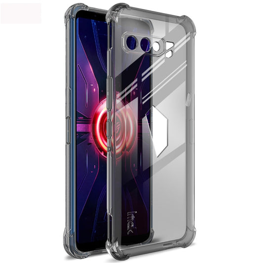 For Asus ROG Phone 3 ZS661KS IMAK All-inclusive Shockproof Airbag TPU Case with Screen Protector(Transparent Black) - ASUS Cases by imak | Online Shopping South Africa | PMC Jewellery