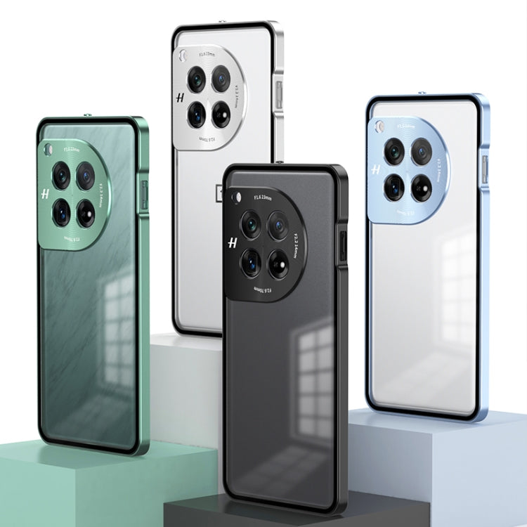 For OnePlus Ace 3 Pro Snap Buckle Single-sided Metal Frame Frosted Phone Case(Silver) - OnePlus Cases by PMC TechLife | Online Shopping South Africa | PMC TechLife | Buy Now Pay Later Mobicred
