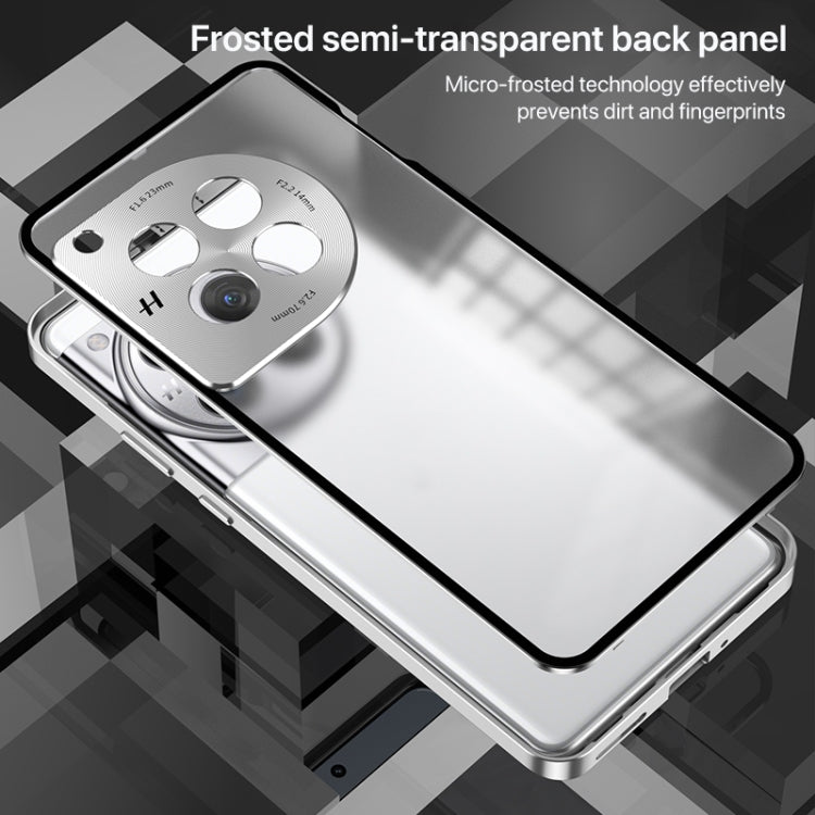 For OnePlus Ace 3 Pro Snap Buckle Single-sided Metal Frame Frosted Phone Case(Dark Green) - OnePlus Cases by PMC TechLife | Online Shopping South Africa | PMC TechLife | Buy Now Pay Later Mobicred