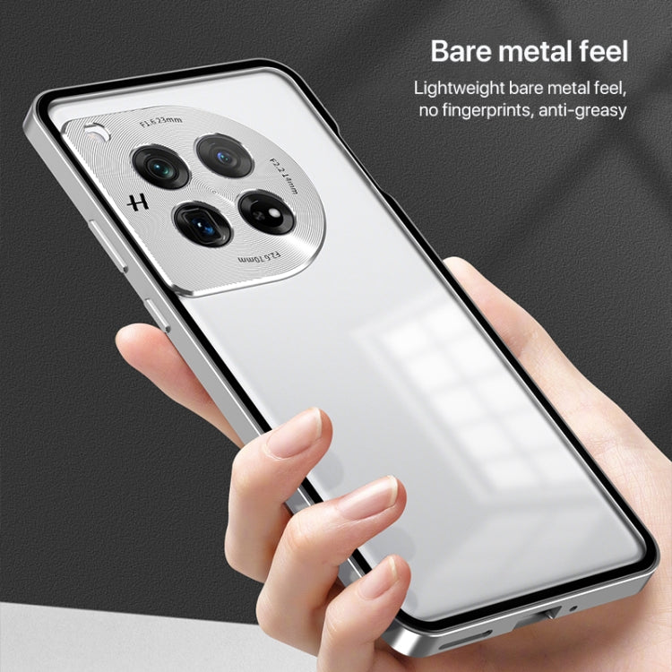 For OnePlus 13 Snap Buckle Single-sided Metal Frame Frosted Phone Case(Sierra Blue) - OnePlus Cases by PMC TechLife | Online Shopping South Africa | PMC TechLife | Buy Now Pay Later Mobicred