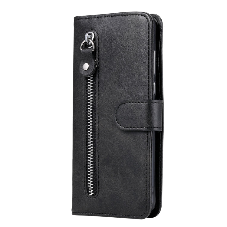 For Samsung Galaxy S25 5G Fashion Calf Texture Zipper Leather Phone Case(Black) - Galaxy S25 5G Cases by PMC Jewellery | Online Shopping South Africa | PMC Jewellery | Buy Now Pay Later Mobicred