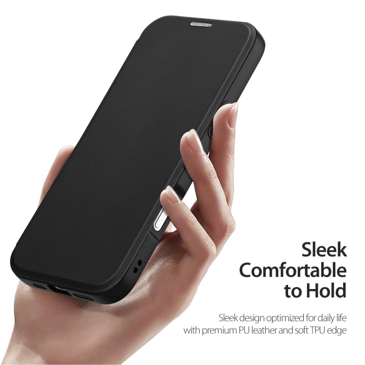 For iPhone 16 Pro Max DUX DUCIS Skin X Pro Series MagSafe Ring Holder Leather Phone Case(Black) - free shipping - PMC TechLife - Order now!
