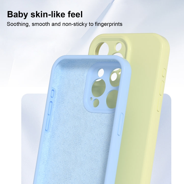 For iPhone 16 Pro Precise Hole Liquid Silicone Jelly Color Full Coverage Phone Case(White) - iPhone 16 Pro Cases by PMC TechLife | Online Shopping South Africa | PMC TechLife | Buy Now Pay Later Mobicred