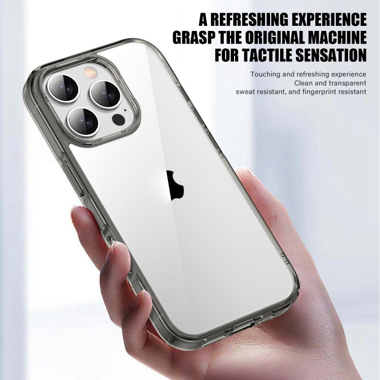 For iPhone 16 Pro PC Hybrid TPU Full Coverage Shockproof Phone Case(Transparent Blue) - free shipping - PMC TechLife - Order now!