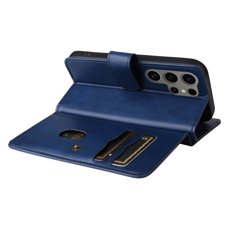 For Samsung Galaxy S25 Ultra 5G Multi-Function Wallet 10 Card Slots Leather Phone Case(Dark Blue) - Galaxy S25 Ultra 5G Cases by PMC Jewellery | Online Shopping South Africa | PMC Jewellery | Buy Now Pay Later Mobicred