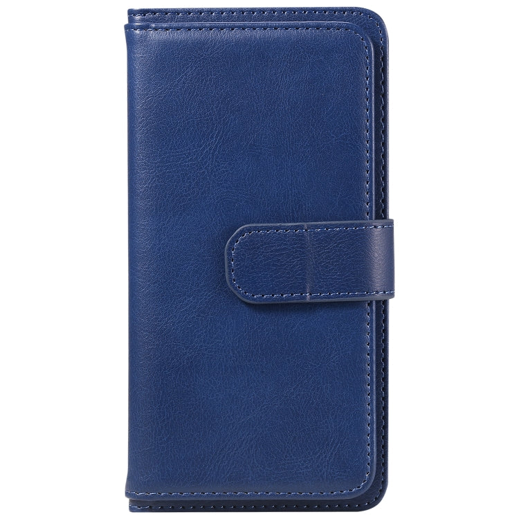 For Samsung Galaxy S25+ / S24+ 5G Multi-Function Wallet 10 Card Slots Leather Phone Case(Dark Blue) - free shipping - PMC Jewellery - Order now!