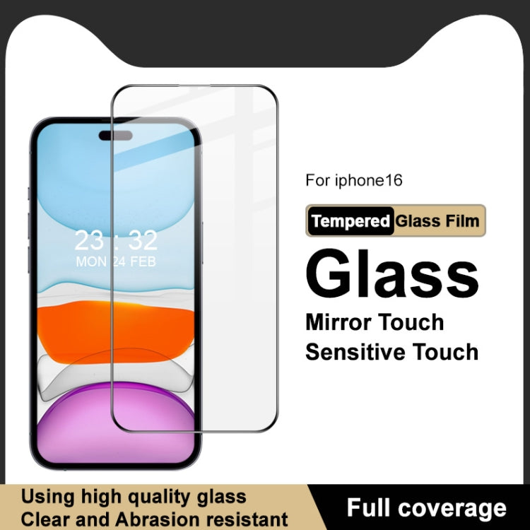 For iPhone 16 imak 9H Surface Hardness Full Screen Tempered Glass Film Pro+ Series - iPhone 16 Tempered Glass by imak | Online Shopping South Africa | PMC TechLife | Buy Now Pay Later Mobicred