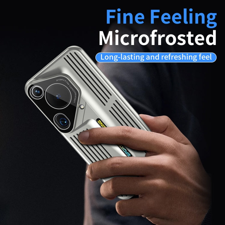 For Huawei Pura 70 Ultra Blade Cooling PC Full Coverage Phone Case(Titanium Silver) - Huawei Cases by PMC Jewellery | Online Shopping South Africa | PMC Jewellery | Buy Now Pay Later Mobicred