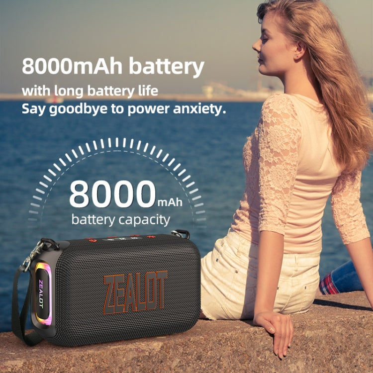 Zealot S85 50W Outdoor Waterproof Portable Bluetooth Speaker(Blue) - free shipping - PMC Jewellery - Order now!