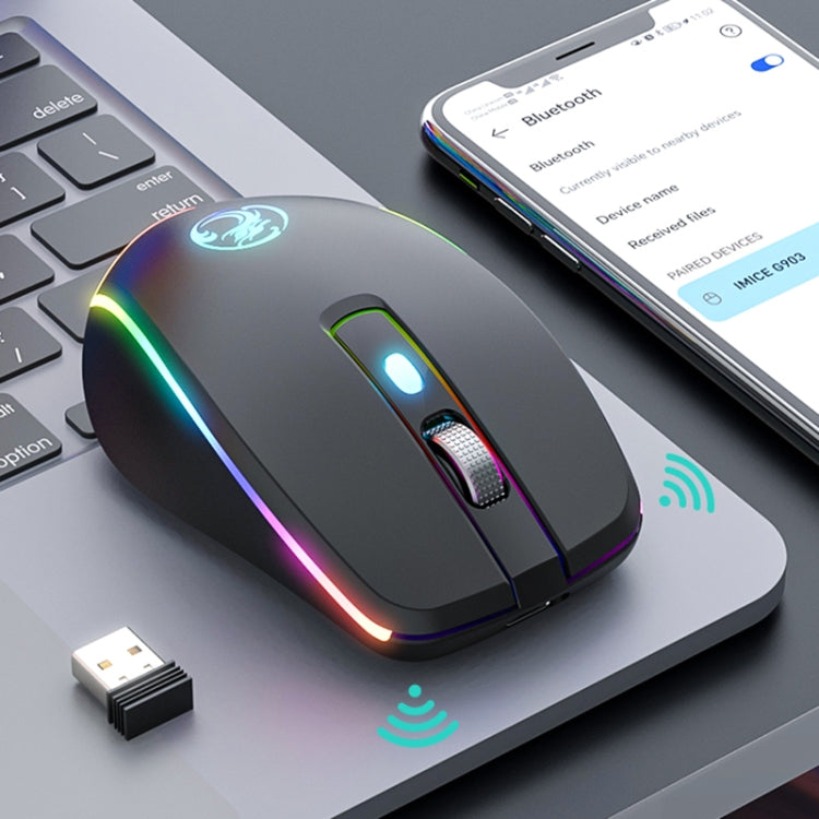 iMICE G903 Bluetooth Dual Mode 6-key Silent Wireless Gaming Mouse(Black) - free shipping - PMC Jewellery - Order now!