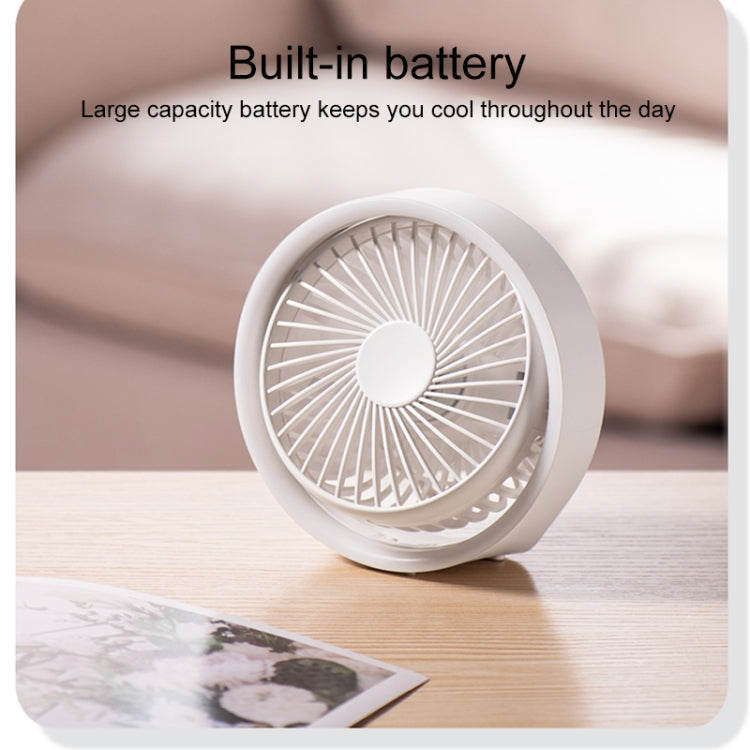 N601 180 Degree Rotating Type-C Desktop Fan with LED Ambience Light(Black) - Electric Fans by PMC TechLife | Online Shopping South Africa | PMC TechLife | Buy Now Pay Later Mobicred