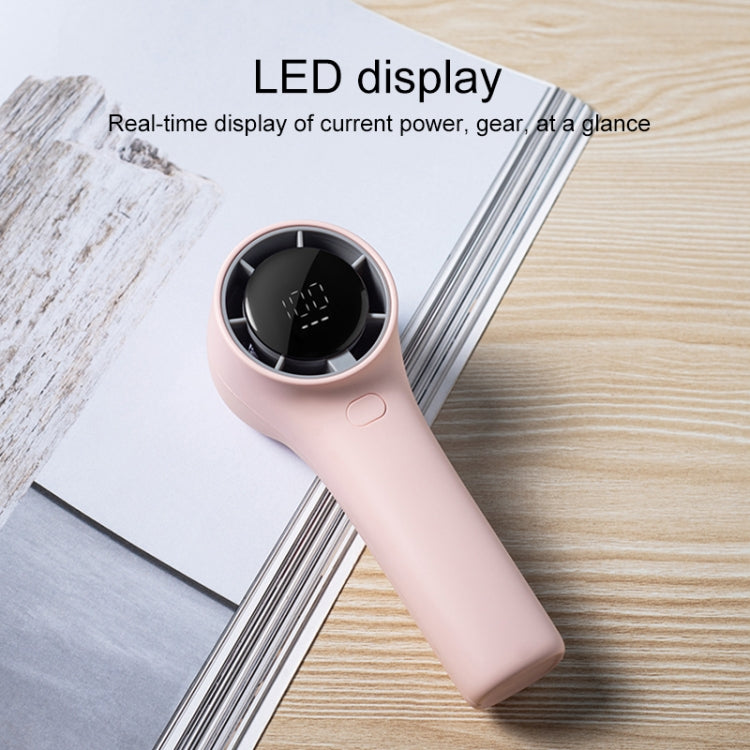 N606 Pro HD Digital Display Mini Handheld Fan(Pink) - Electric Fans by PMC TechLife | Online Shopping South Africa | PMC TechLife | Buy Now Pay Later Mobicred
