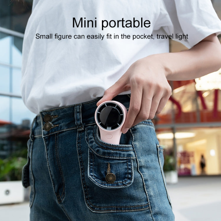 N606 Pro HD Digital Display Mini Handheld Fan(Pink) - Electric Fans by PMC TechLife | Online Shopping South Africa | PMC TechLife | Buy Now Pay Later Mobicred