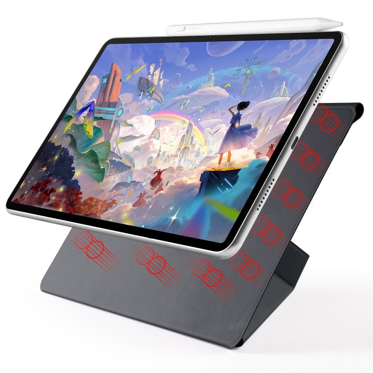 For Huawei MatePad 11.5 / 11.5S Fixed Buckle Magnetic Deformation Leather Tablet Case(Black) - Huawei by PMC TechLife | Online Shopping South Africa | PMC TechLife | Buy Now Pay Later Mobicred