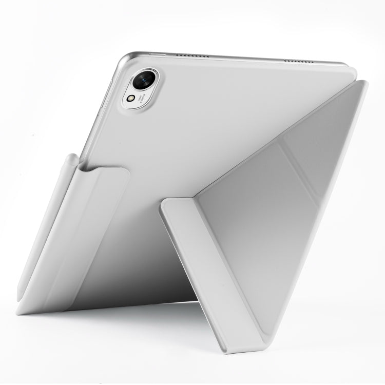 For Huawei MatePad 11.5 / 11.5S Fixed Buckle Magnetic Deformation Leather Tablet Case(Grey) - Huawei by PMC TechLife | Online Shopping South Africa | PMC TechLife | Buy Now Pay Later Mobicred