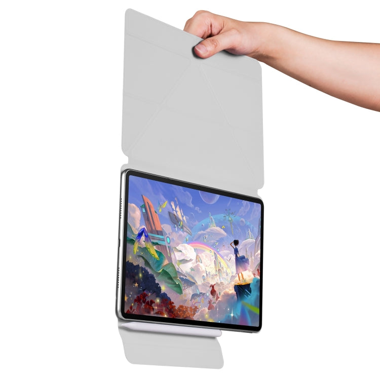 For Huawei MatePad 11.5 / 11.5S Fixed Buckle Magnetic Deformation Leather Tablet Case(Grey) - Huawei by PMC TechLife | Online Shopping South Africa | PMC TechLife | Buy Now Pay Later Mobicred