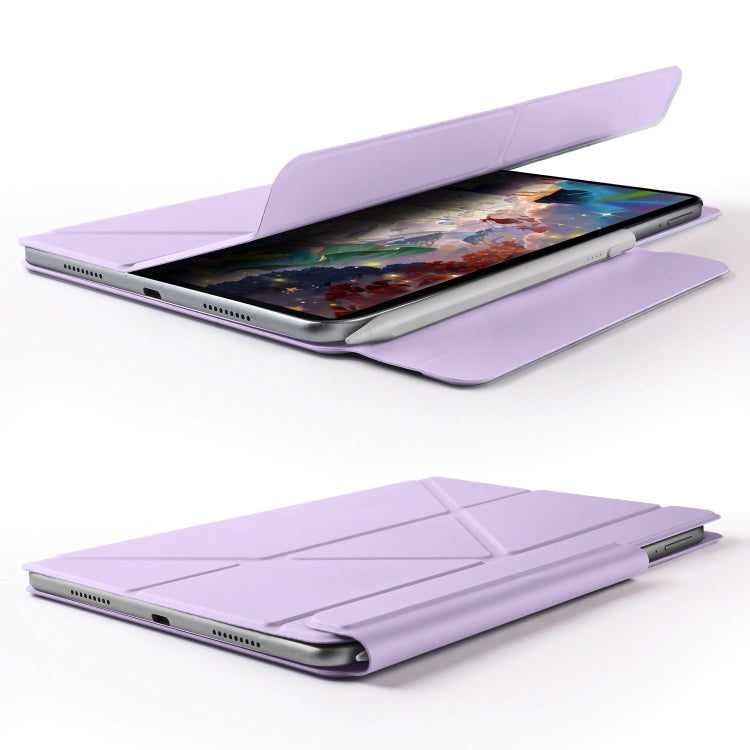 For Huawei MatePad 11.5 / 11.5S Fixed Buckle Magnetic Deformation Leather Tablet Case(Purple) - Huawei by PMC TechLife | Online Shopping South Africa | PMC TechLife | Buy Now Pay Later Mobicred