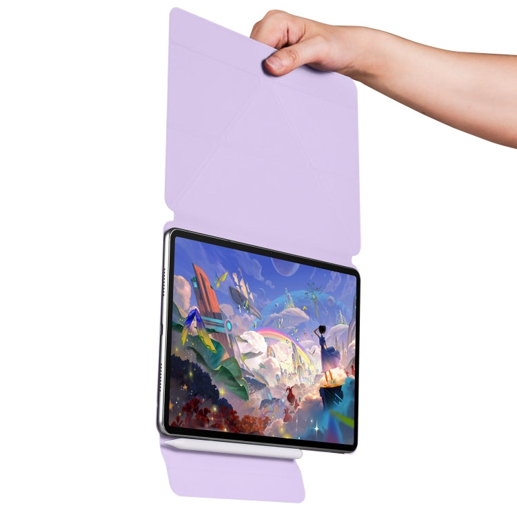 For Huawei MatePad 11.5 / 11.5S Fixed Buckle Magnetic Deformation Leather Tablet Case(Purple) - Huawei by PMC TechLife | Online Shopping South Africa | PMC TechLife | Buy Now Pay Later Mobicred