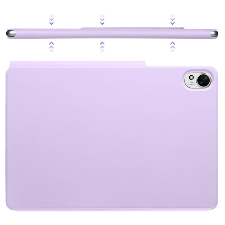 For Huawei MatePad Air 11.5 2023 Fixed Buckle Magnetic Deformation Leather Tablet Case(Purple) - Huawei by PMC TechLife | Online Shopping South Africa | PMC TechLife | Buy Now Pay Later Mobicred