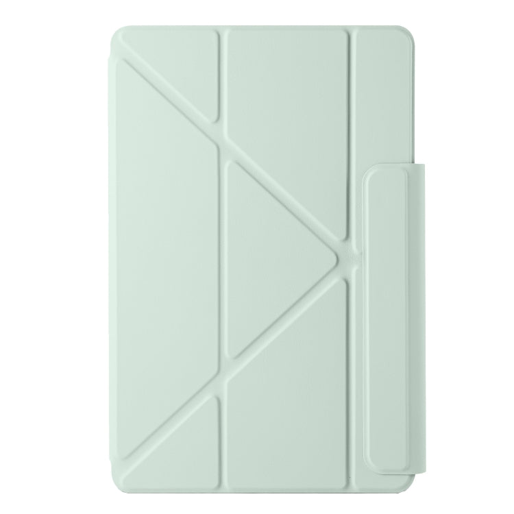 For Huawei MatePad 11 2021 Fixed Buckle Magnetic Deformation Leather Tablet Case(Baby Green) - Huawei by PMC TechLife | Online Shopping South Africa | PMC TechLife | Buy Now Pay Later Mobicred