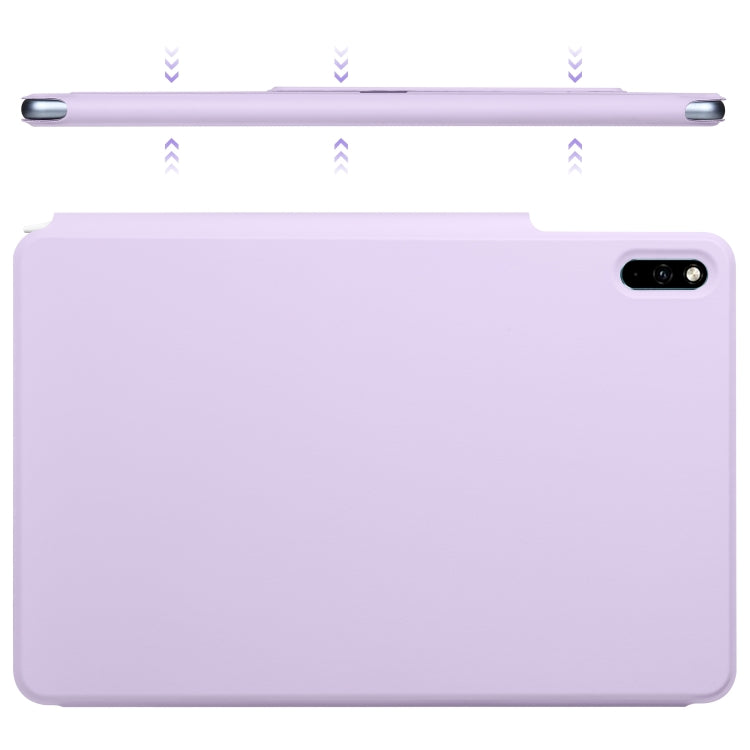 For Huawei MatePad 11 2021 Fixed Buckle Magnetic Deformation Leather Tablet Case(Purple) - Huawei by PMC TechLife | Online Shopping South Africa | PMC TechLife | Buy Now Pay Later Mobicred