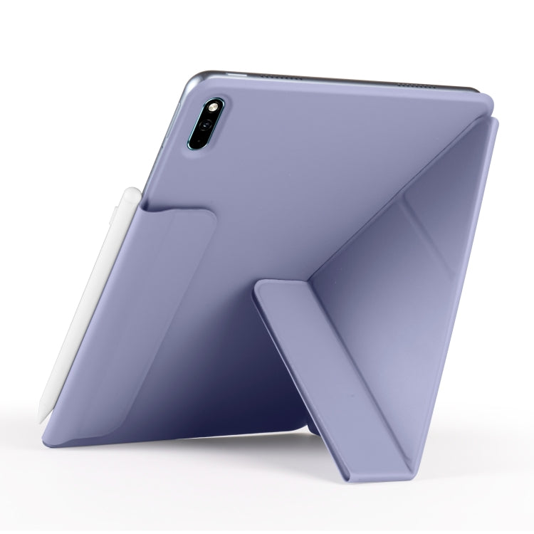 For Huawei MatePad 11 2021 Fixed Buckle Magnetic Deformation Leather Tablet Case(Lavender Purple) - free shipping - PMC TechLife - Order now!