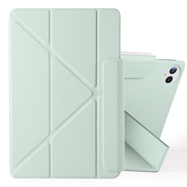 For Huawei MatePad Pro 13.2 2023 Fixed Buckle Magnetic Deformation Leather Tablet Case(Baby Green) - Huawei by PMC TechLife | Online Shopping South Africa | PMC TechLife | Buy Now Pay Later Mobicred