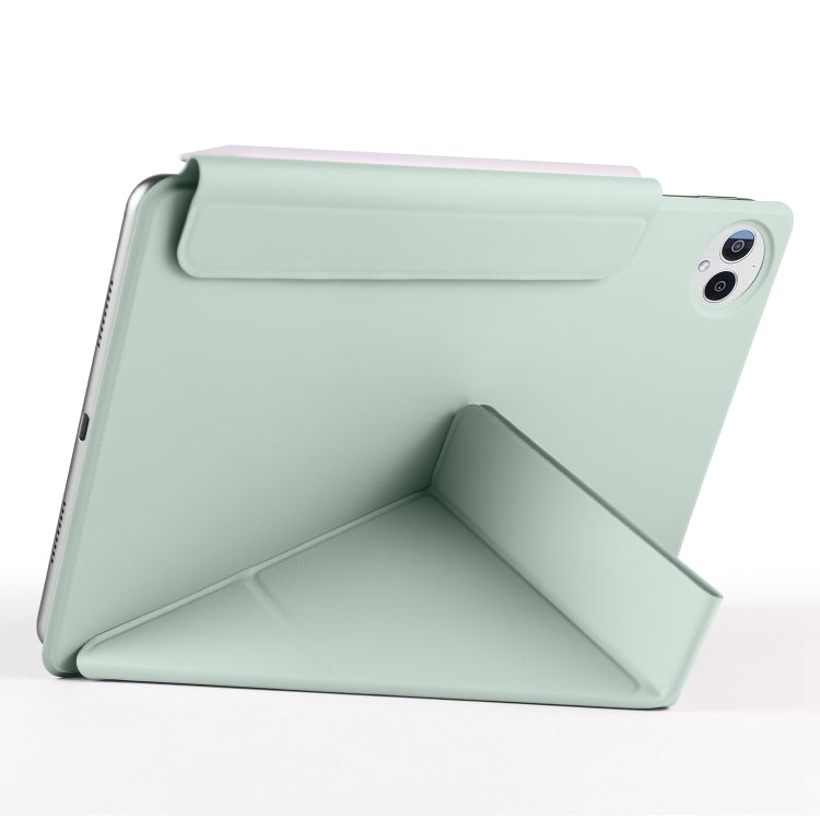For Huawei MatePad Pro 13.2 2023 Fixed Buckle Magnetic Deformation Leather Tablet Case(Baby Green) - Huawei by PMC TechLife | Online Shopping South Africa | PMC TechLife | Buy Now Pay Later Mobicred