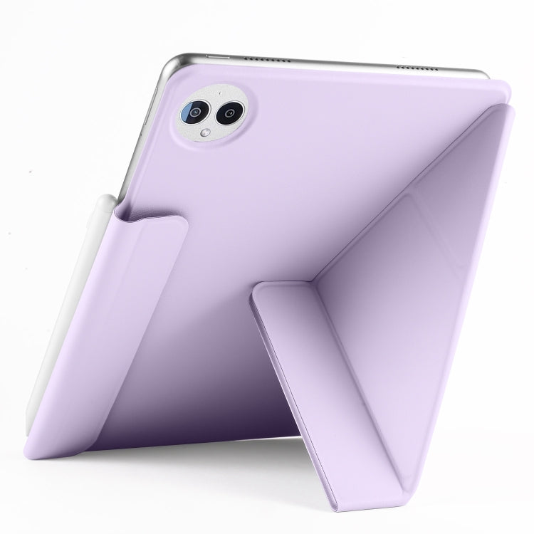 For Huawei MatePad Pro 13.2 2023 Fixed Buckle Magnetic Deformation Leather Tablet Case(Purple) - Huawei by PMC TechLife | Online Shopping South Africa | PMC TechLife | Buy Now Pay Later Mobicred