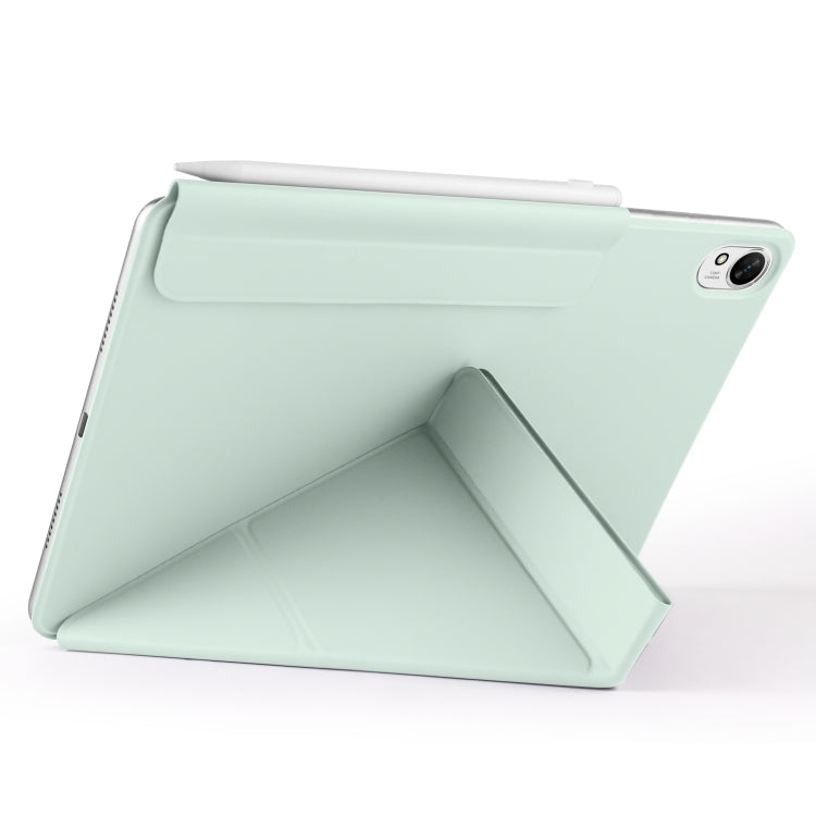 For Huawei MatePad Air 12 2024 Fixed Buckle Magnetic Deformation Leather Tablet Case(Baby Green) - Huawei by PMC TechLife | Online Shopping South Africa | PMC TechLife | Buy Now Pay Later Mobicred