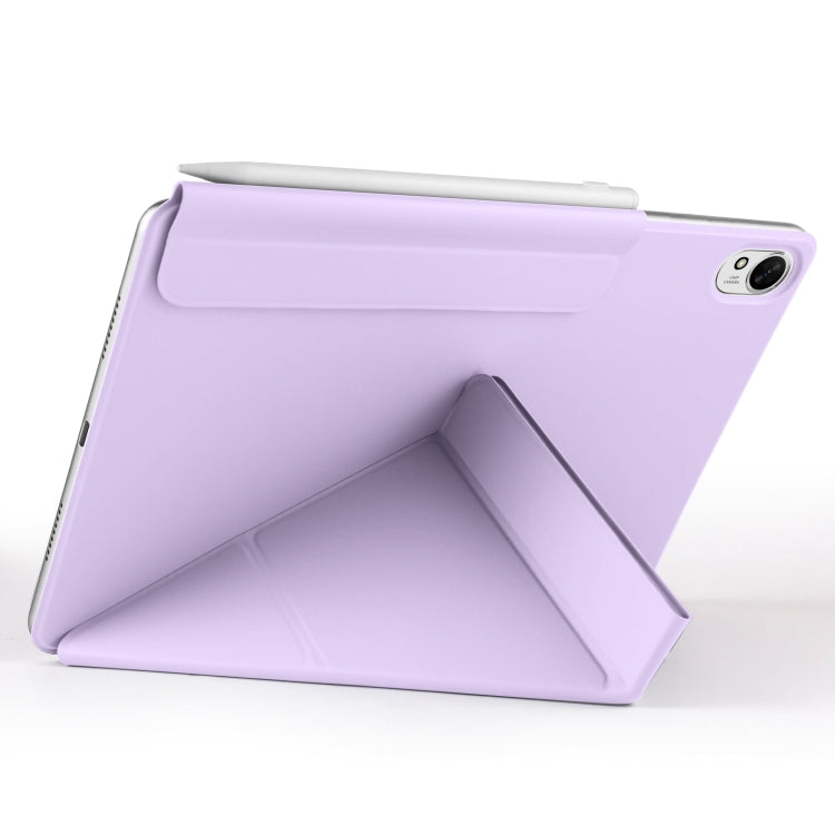 For Huawei MatePad Air 12 2024 Fixed Buckle Magnetic Deformation Leather Tablet Case(Purple) - Huawei by PMC TechLife | Online Shopping South Africa | PMC TechLife | Buy Now Pay Later Mobicred