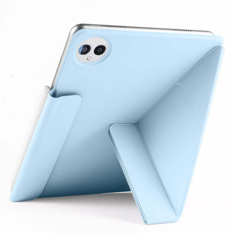 For Huawei MatePad Pro 12.2 2024 Fixed Buckle Magnetic Deformation Leather Tablet Case(Ice Blue) - Huawei by PMC TechLife | Online Shopping South Africa | PMC TechLife | Buy Now Pay Later Mobicred