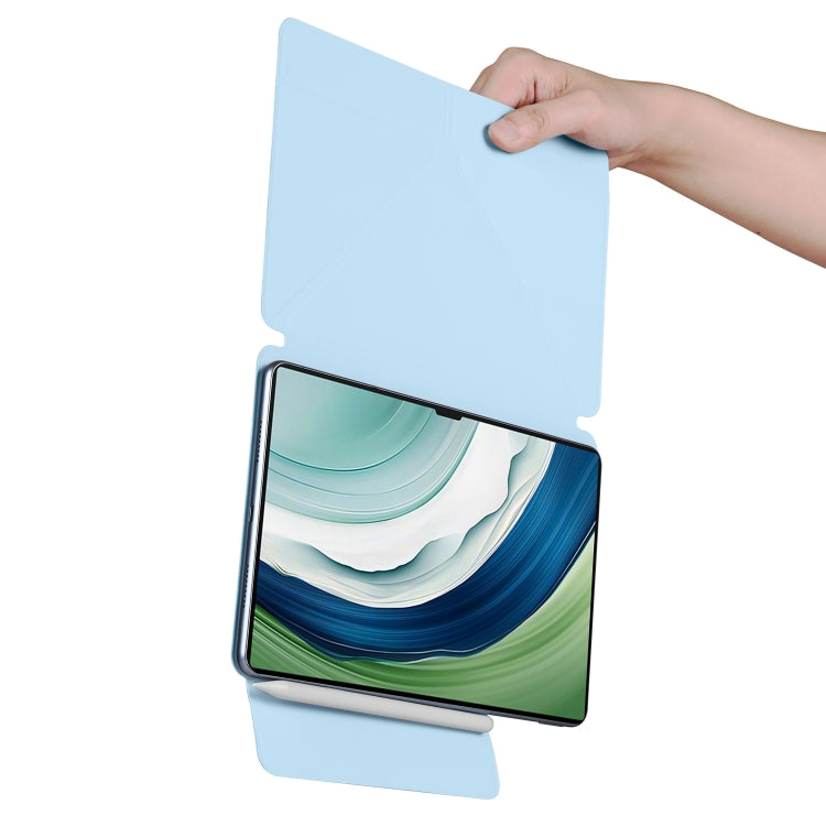 For Huawei MatePad Pro 12.2 2024 Fixed Buckle Magnetic Deformation Leather Tablet Case(Ice Blue) - Huawei by PMC TechLife | Online Shopping South Africa | PMC TechLife | Buy Now Pay Later Mobicred