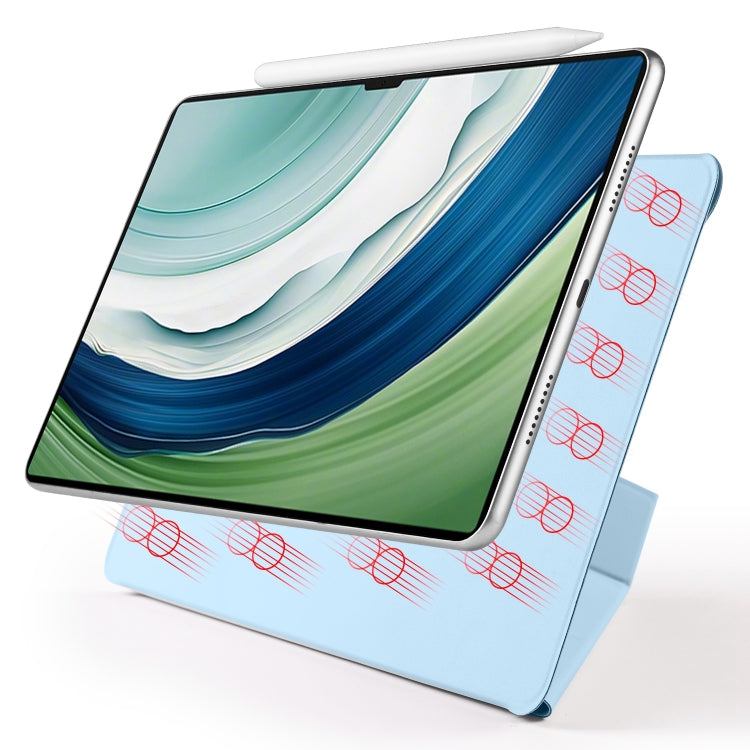 For Huawei MatePad Pro 12.2 2024 Fixed Buckle Magnetic Deformation Leather Tablet Case(Ice Blue) - Huawei by PMC TechLife | Online Shopping South Africa | PMC TechLife | Buy Now Pay Later Mobicred